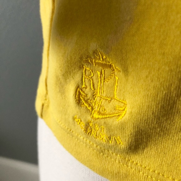 Lauren Ralph Lauren Vintage Yellow/Black Boat Neck Blouse - Picture 7 of 16